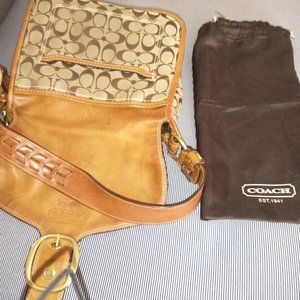 Coach Leather and Cloth Purse